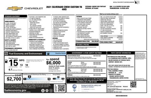 2021 Chevrolet Silverado 1500 Custom Trail Boss