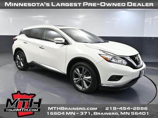 Pearl White 2018 Nissan Murano Platinum