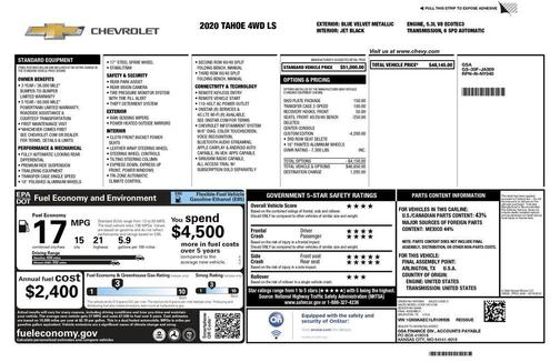 2020 Chevrolet Tahoe LS