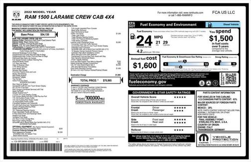 2022 RAM 1500 Laramie
