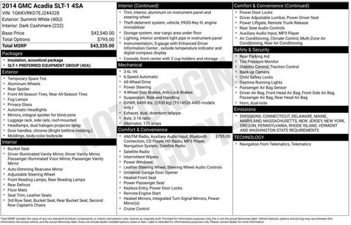 2014 GMC Acadia SLT-1
