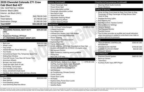 2020 Chevrolet Colorado Z71