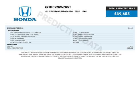 2018 Honda Pilot EX-L