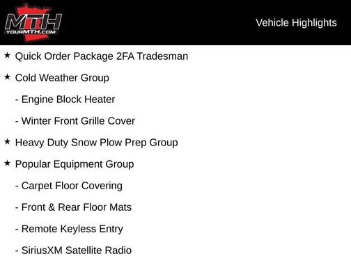 2018 RAM 2500 Tradesman Crew Cab 4x4 8' Box