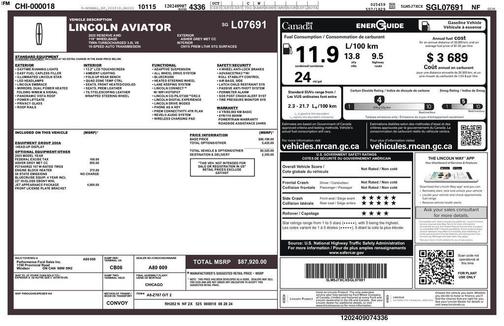 2025 Lincoln Aviator Reserve AWD