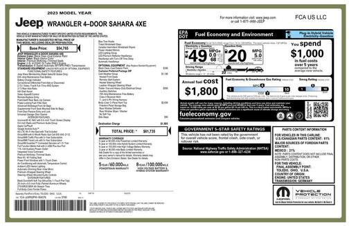 2023 Jeep Wrangler 4xe Sahara