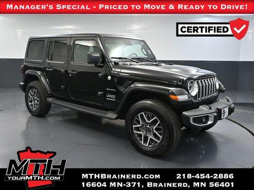 Black 2024 Jeep Wrangler 4-Door Sahara