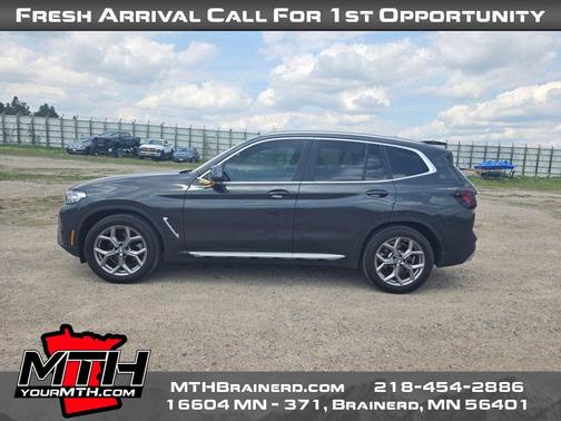 Dark Graphite Metallic 2023 BMW X3 xDrive30i