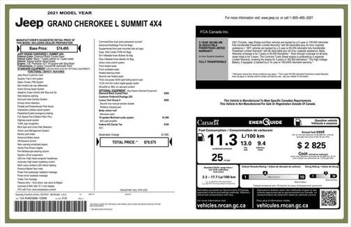 2021 Jeep Grand Cherokee L Summit