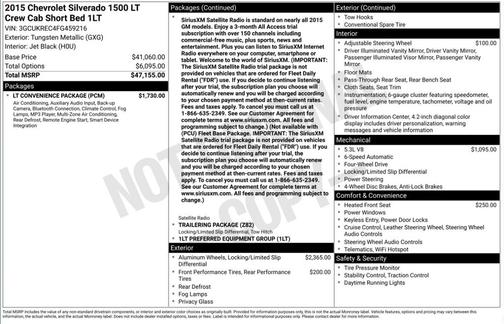 2015 Chevrolet Silverado 1500 1LT