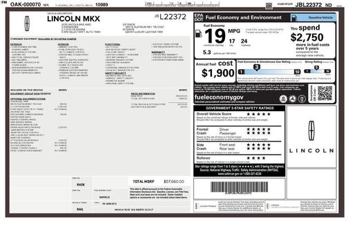 WHITE PLATINUM MET TRI-COAT 2018 Lincoln MKX Reserve