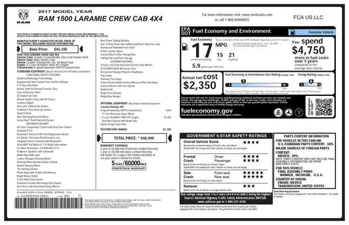 2017 RAM 1500 Laramie