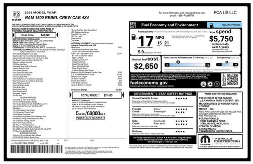 2021 RAM 1500 Rebel
