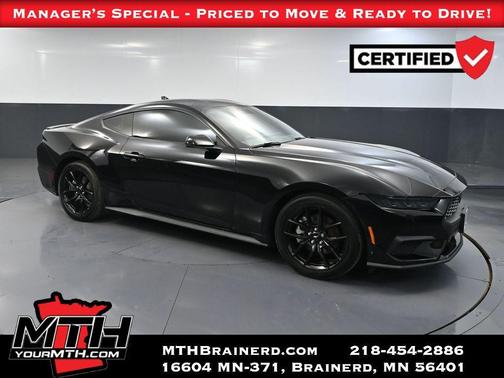 SHADOW BLACK 2024 Ford Mustang EcoBoost Premium
