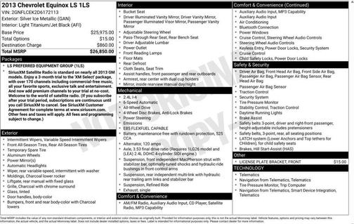 2013 Chevrolet Equinox LS