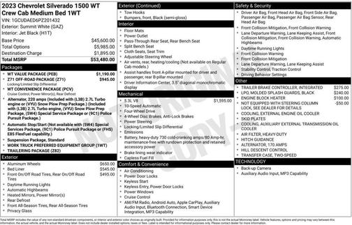 2023 Chevrolet Silverado 1500 WT
