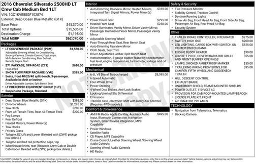 2016 Chevrolet Silverado 2500 LT