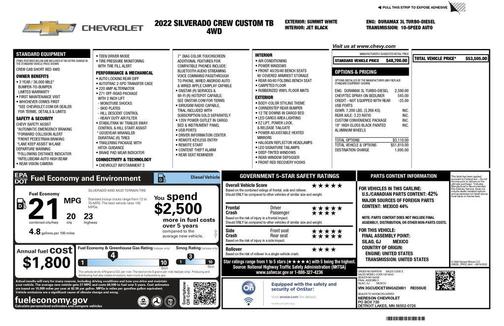 2022 Chevrolet Silverado 1500 Custom Trail Boss