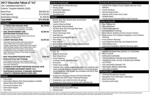 2017 Chevrolet Tahoe LT