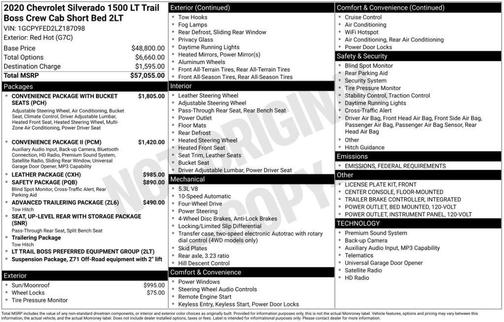 2020 Chevrolet Silverado 1500 LT Trail Boss