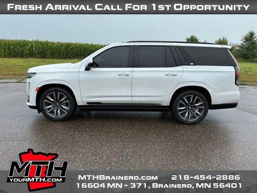 Crystal White Tricoat 2023 Cadillac Escalade Sport Platinum