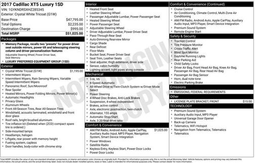 2017 Cadillac XT5 Luxury