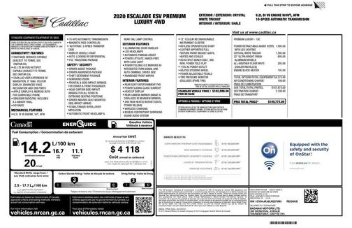 2020 Cadillac Escalade ESV Premium Luxury