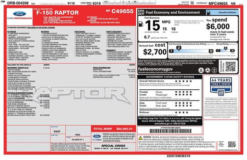 2021 Ford F-150 Raptor