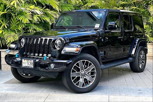 Black Clearcoat 2023 Jeep Wrangler 4xe Sahara High Altitude
