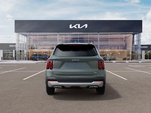 Green 2025 Kia Sorento Hybrid EX