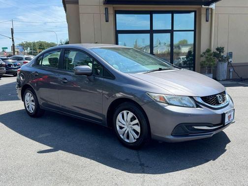 Modern Steel Metallic 2014 Honda Civic LX