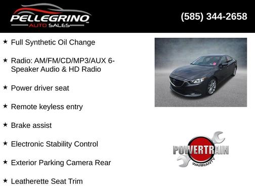 Meteor Gray Mica 2016 Mazda Mazda6 i Touring