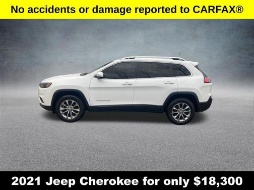 Bright White Clearcoat 2021 Jeep Cherokee Latitude Lux