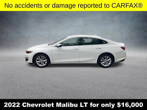 Summit White 2022 Chevrolet Malibu FWD LT