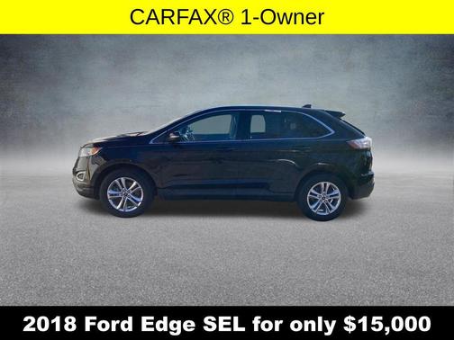 Shadow Black 2018 Ford Edge SEL