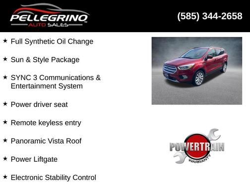 Ruby Red Metallic 2019 Ford Escape SEL
