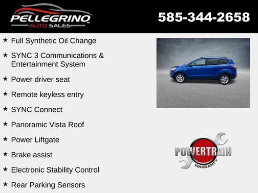 Lightning Blue 2018 Ford Escape SEL