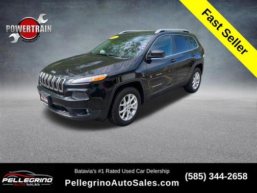 Brilliant Black Crystal Pearlcoat 2015 Jeep Cherokee Latitude