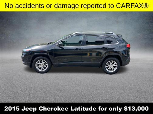 Brilliant Black Crystal Pearlcoat 2015 Jeep Cherokee Latitude