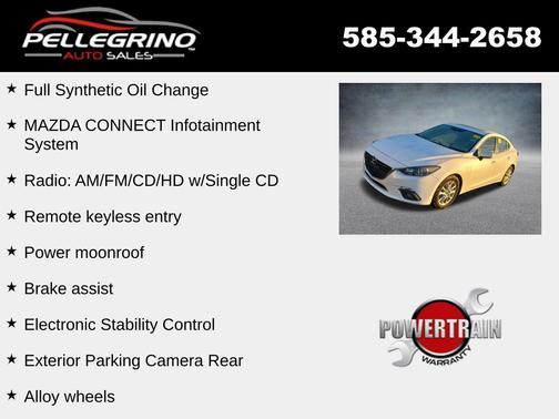 Snowflake White Pearl Mica 2016 Mazda Mazda3 i Touring