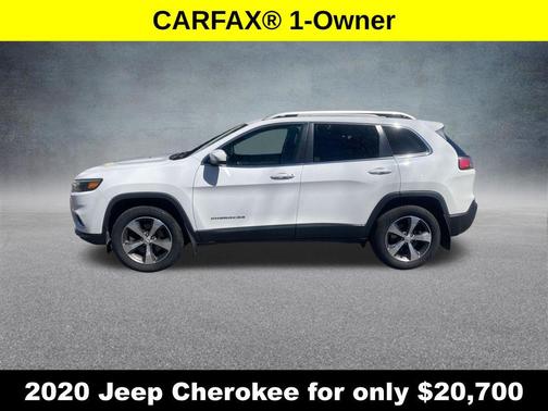 Bright White Clearcoat 2020 Jeep Cherokee Limited