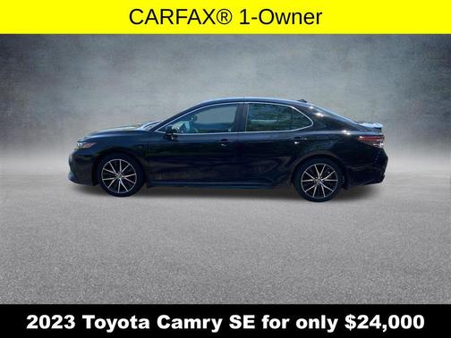 Midnight Black Metallic 2023 Toyota Camry SE