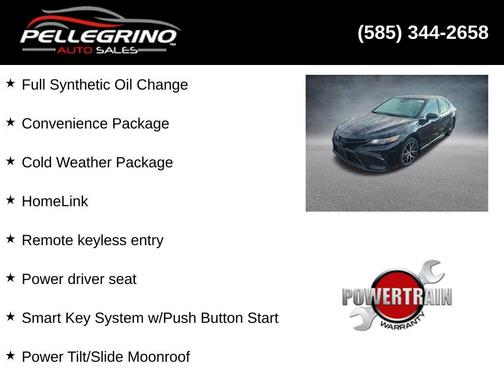 Midnight Black Metallic 2023 Toyota Camry SE
