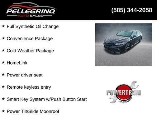 Midnight Black Metallic 2023 Toyota Camry SE