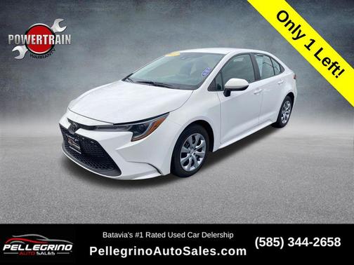 White 2022 Toyota Corolla LE