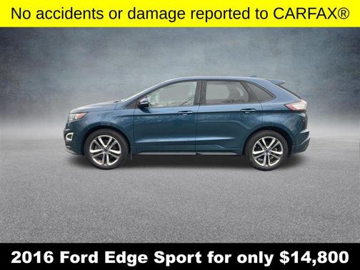 Blue Metallic 2016 Ford Edge Sport