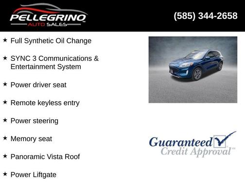 Dark Persian Green Metallic 2020 Ford Escape SEL