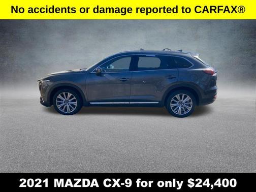 Machine Gray Metallic 2021 Mazda CX-9 Signature