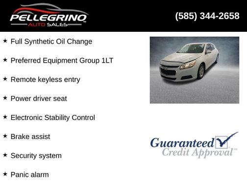 Summit White 2016 Chevrolet Malibu Limited LT