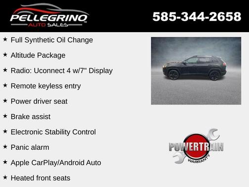Diamond Black Crystal Pearlcoat 2021 Jeep Cherokee Altitude